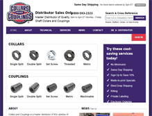 Tablet Screenshot of collarsandcouplings.com
